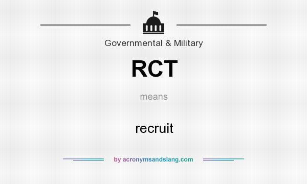 What does RCT mean? It stands for recruit
