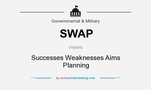 What does SWAP mean? It stands for Successes Weaknesses Aims Planning