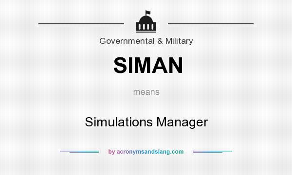 What does SIMAN mean? It stands for Simulations Manager