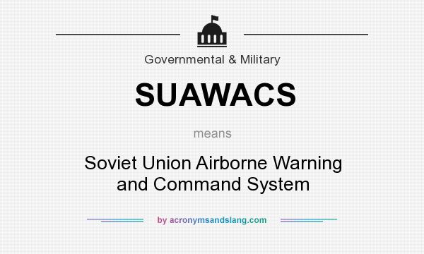 What does SUAWACS mean? It stands for Soviet Union Airborne Warning and Command System