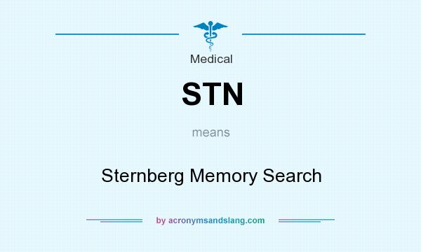 What does STN mean? It stands for Sternberg Memory Search