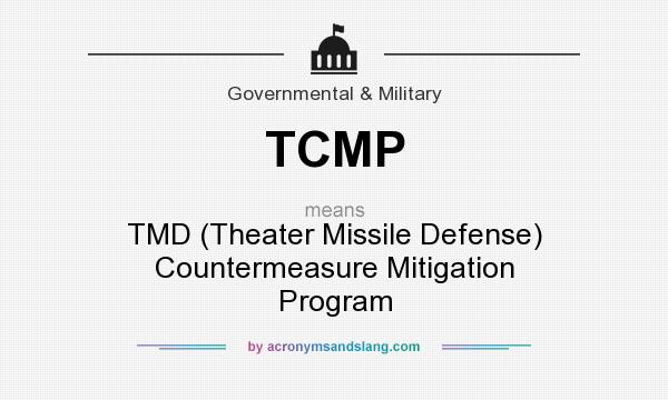 What does TCMP mean? It stands for TMD (Theater Missile Defense) Countermeasure Mitigation Program