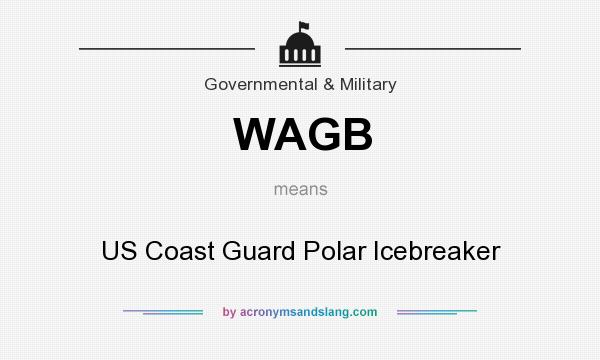 What does WAGB mean? It stands for US Coast Guard Polar Icebreaker