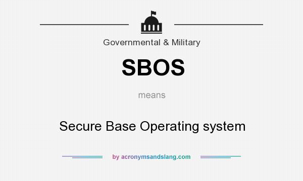 What does SBOS mean? It stands for Secure Base Operating system