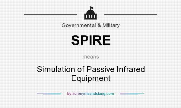 What does SPIRE mean? It stands for Simulation of Passive Infrared Equipment