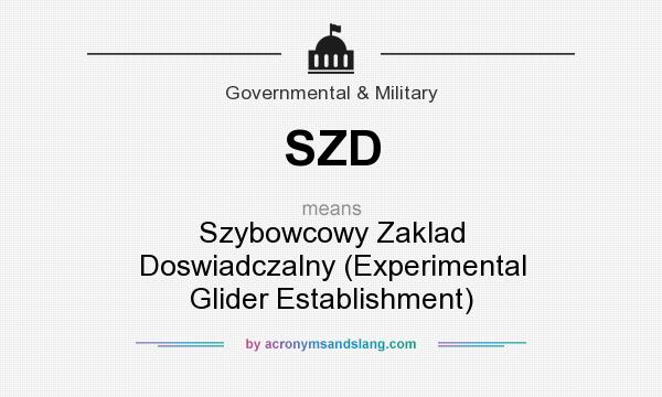What does SZD mean? It stands for Szybowcowy Zaklad Doswiadczalny (Experimental Glider Establishment)