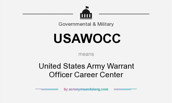 What does USAWOCC mean? It stands for United States Army Warrant Officer Career Center