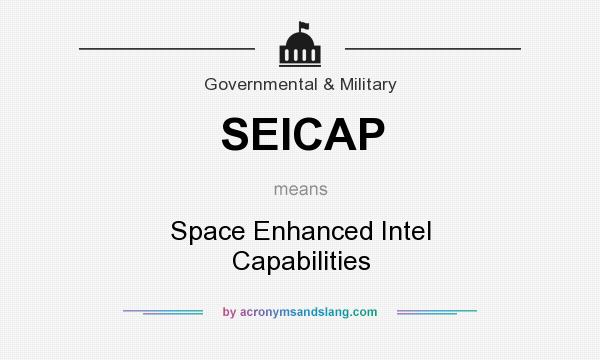 What does SEICAP mean? It stands for Space Enhanced Intel Capabilities