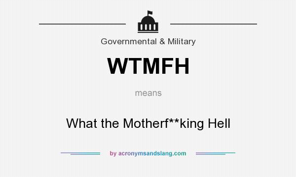 What does WTMFH mean? It stands for What the Motherf**king Hell