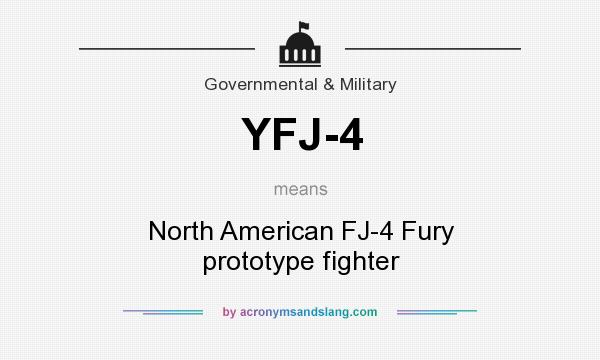 What does YFJ-4 mean? It stands for North American FJ-4 Fury prototype fighter