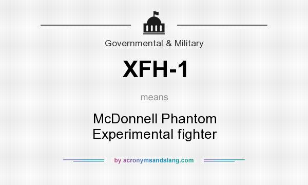 What does XFH-1 mean? It stands for McDonnell Phantom Experimental fighter