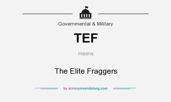 What does TEF mean? It stands for The Elite Fraggers