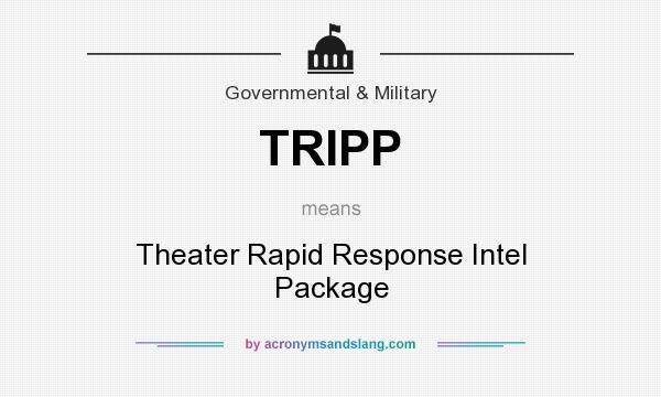What does TRIPP mean? It stands for Theater Rapid Response Intel Package