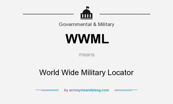 What does WWML mean? It stands for World Wide Military Locator