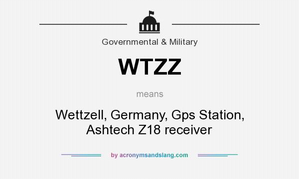 What does WTZZ mean? It stands for Wettzell, Germany, Gps Station, Ashtech Z18 receiver