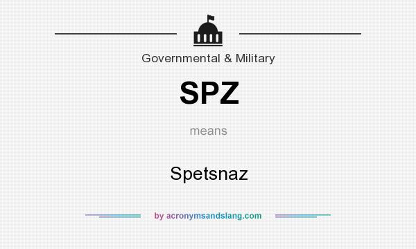 What does SPZ mean? It stands for Spetsnaz