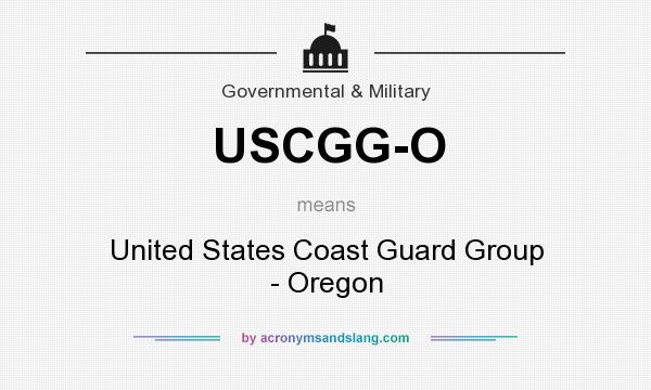 What does USCGG-O mean? It stands for United States Coast Guard Group - Oregon