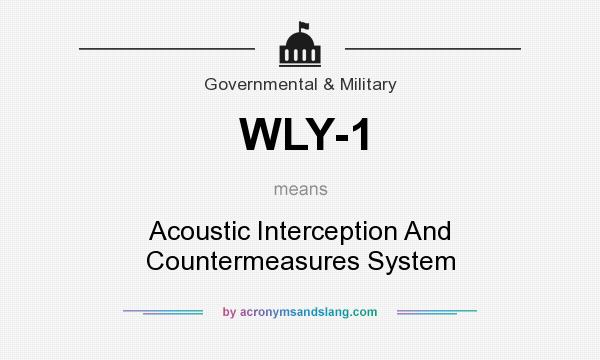 What does WLY-1 mean? It stands for Acoustic Interception And Countermeasures System