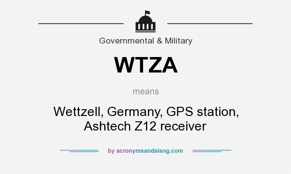 What does WTZA mean? It stands for Wettzell, Germany, GPS station, Ashtech Z12 receiver