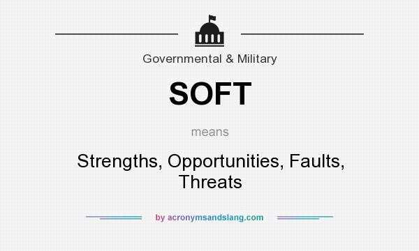 What does SOFT mean? It stands for Strengths, Opportunities, Faults, Threats