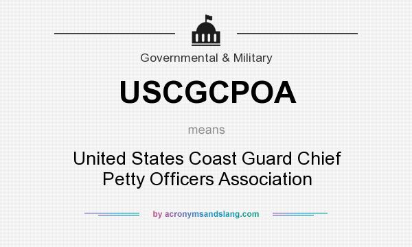 What does USCGCPOA mean? It stands for United States Coast Guard Chief Petty Officers Association