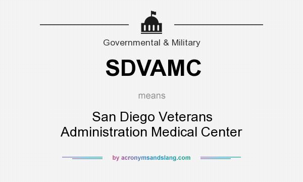 What does SDVAMC mean? It stands for San Diego Veterans Administration Medical Center