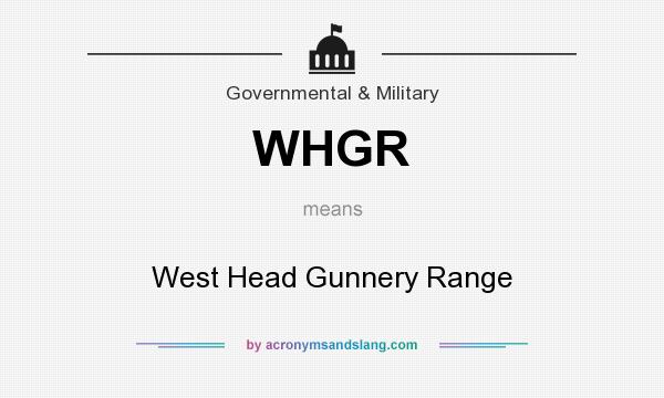 What does WHGR mean? It stands for West Head Gunnery Range