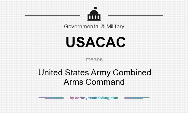 What does USACAC mean? It stands for United States Army Combined Arms Command