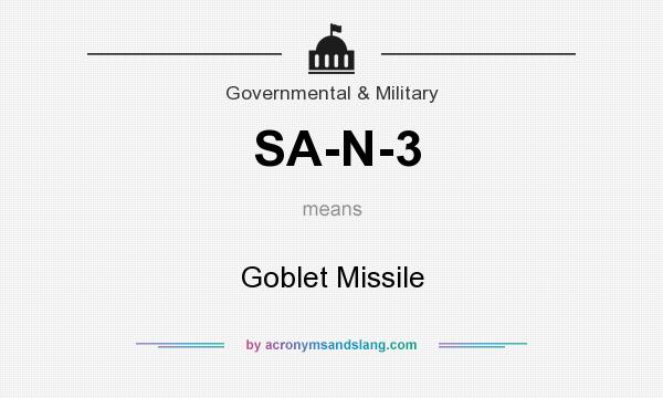 What does SA-N-3 mean? It stands for Goblet Missile
