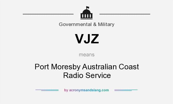 What does VJZ mean? It stands for Port Moresby Australian Coast Radio Service
