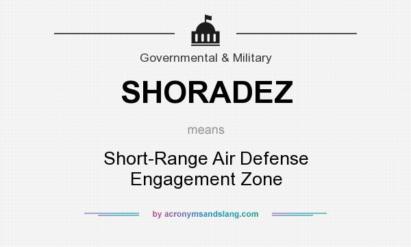 What does SHORADEZ mean? It stands for Short-Range Air Defense Engagement Zone