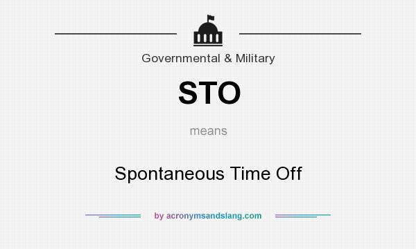 What does STO mean? It stands for Spontaneous Time Off