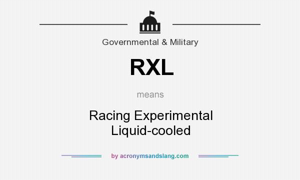 What does RXL mean? It stands for Racing Experimental Liquid-cooled