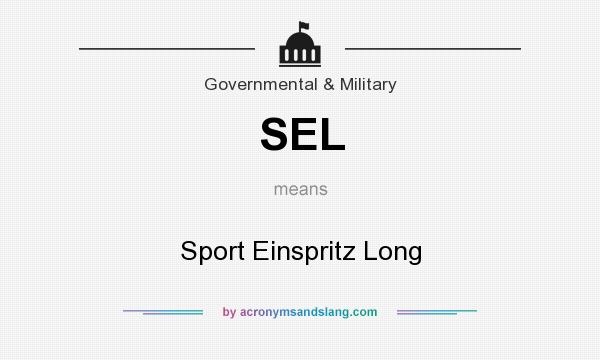 What does SEL mean? It stands for Sport Einspritz Long
