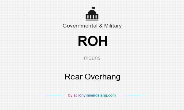 What does ROH mean? It stands for Rear Overhang