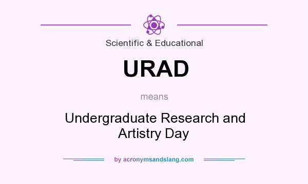 What does URAD mean? It stands for Undergraduate Research and Artistry Day