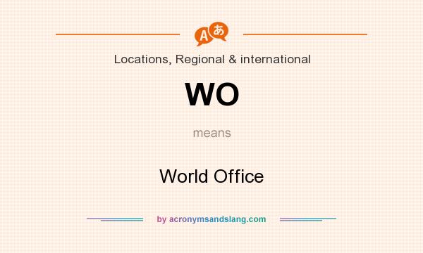 What does WO mean? It stands for World Office