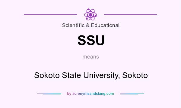 What does SSU mean? It stands for Sokoto State University, Sokoto