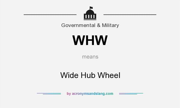 What does WHW mean? It stands for Wide Hub Wheel