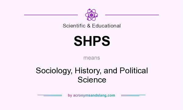 What does SHPS mean? It stands for Sociology, History, and Political Science