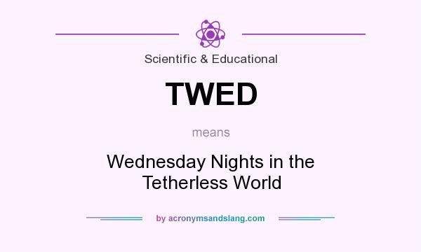 What does TWED mean? It stands for Wednesday Nights in the Tetherless World