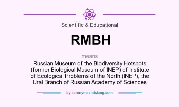 What does RMBH mean? It stands for Russian Museum of the Biodiversity Hotspots (former Biological Museum of INEP) of Institute of Ecological Problems of the North (INEP), the Ural Branch of Russian Academy of Sciences