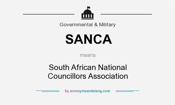 What does SANCA mean? It stands for South African National Councillors Association