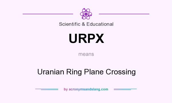 What does URPX mean? It stands for Uranian Ring Plane Crossing