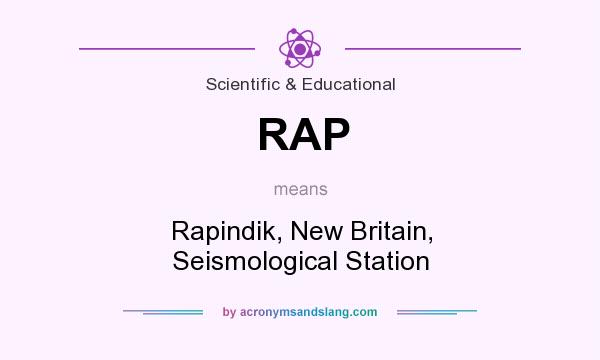 What does RAP mean? It stands for Rapindik, New Britain, Seismological Station