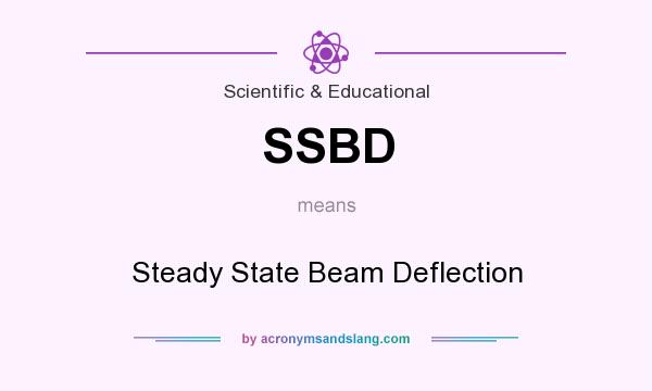 What does SSBD mean? It stands for Steady State Beam Deflection