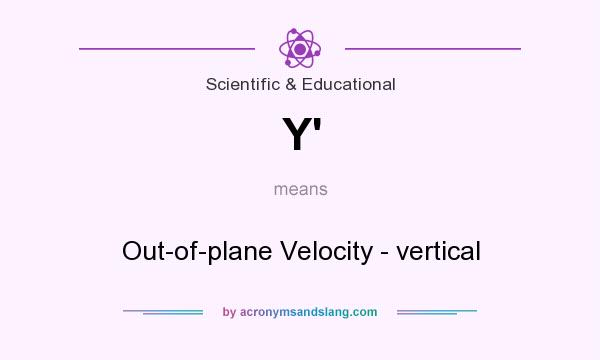 What does Y` mean? It stands for Out-of-plane Velocity - vertical