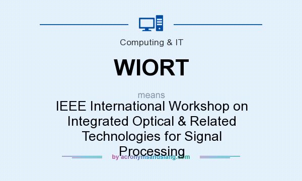 What does WIORT mean? It stands for IEEE International Workshop on Integrated Optical & Related Technologies for Signal Processing