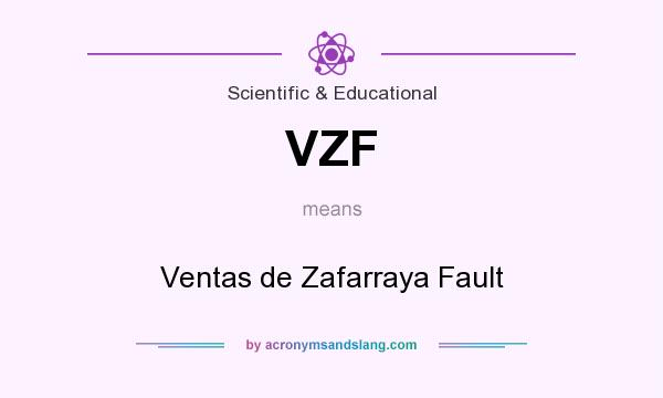 What does VZF mean? It stands for Ventas de Zafarraya Fault