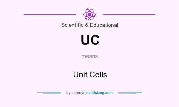 What does UC mean? It stands for Unit Cells